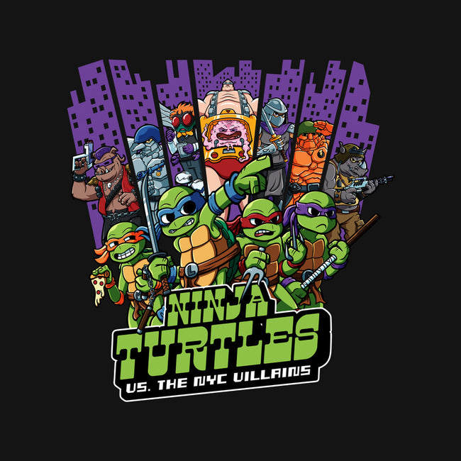 Ninja Turtles Vs The NYC Villains-Womens-Off Shoulder-Tee-Jc Jows