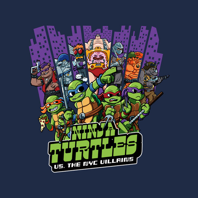 Ninja Turtles Vs The NYC Villains-Mens-Basic-Tee-Jc Jows