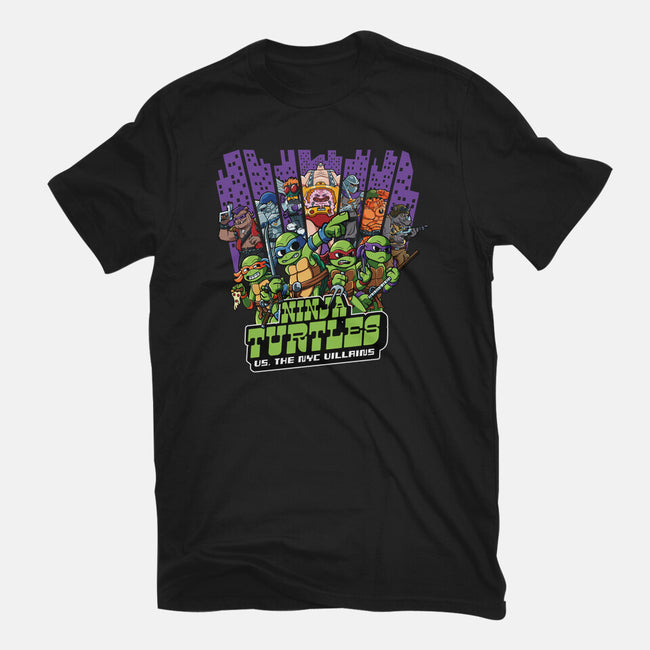 Ninja Turtles Vs The NYC Villains-Mens-Heavyweight-Tee-Jc Jows