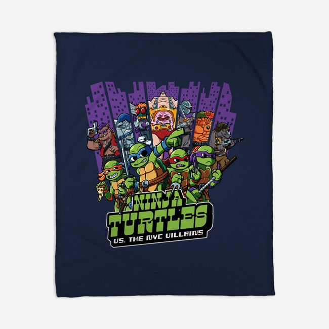 Ninja Turtles Vs The NYC Villains-None-Fleece-Blanket-Jc Jows