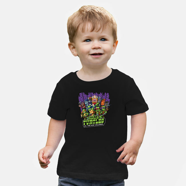 Ninja Turtles Vs The NYC Villains-Baby-Basic-Tee-Jc Jows