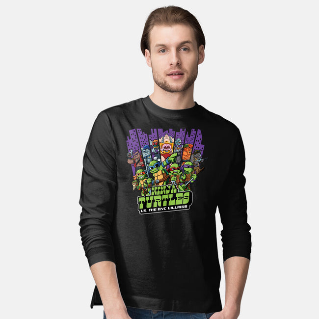 Ninja Turtles Vs The NYC Villains-Mens-Long Sleeved-Tee-Jc Jows