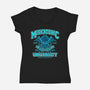 Miskatonic Metaphysics Dept-Womens-V-Neck-Tee-drbutler