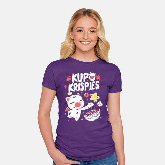 Kupo Krispies-Womens-Fitted-Tee-Aarons Art Room