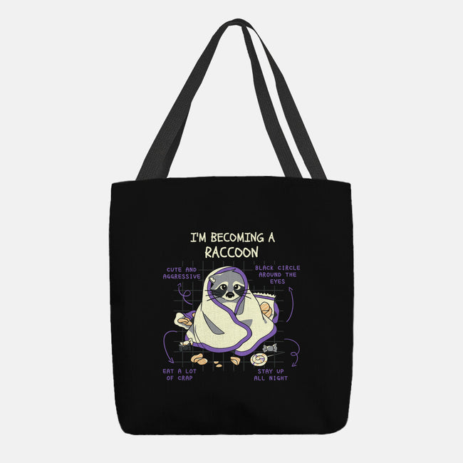 Becoming A Raccoon-None-Basic Tote-Bag-yumie