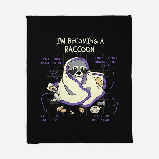 Becoming A Raccoon-None-Fleece-Blanket-yumie