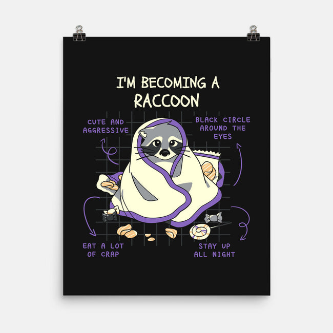 Becoming A Raccoon-None-Matte-Poster-yumie