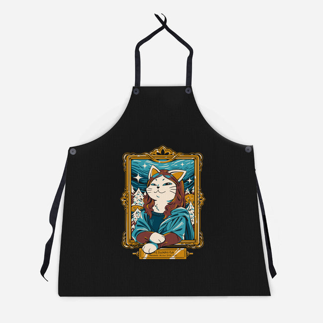 Meownalisa-Unisex-Kitchen-Apron-yumie