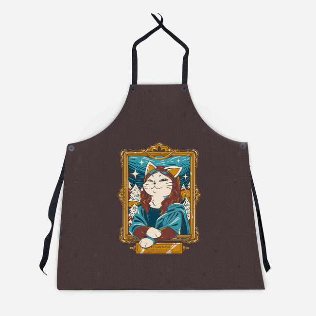 Meownalisa-Unisex-Kitchen-Apron-yumie