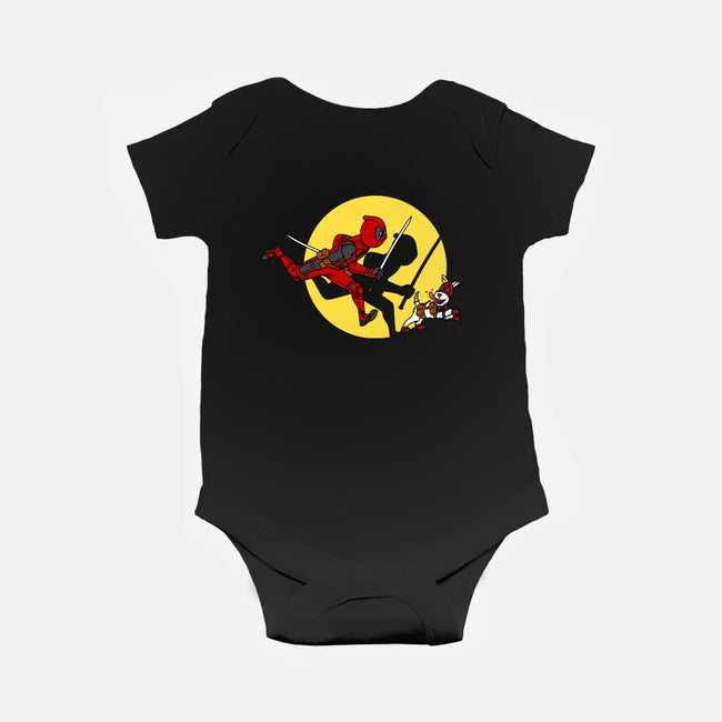 The Adventures Of Deadpool-Baby-Basic-Onesie-drbutler