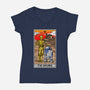 The Droids Tarot-Womens-V-Neck-Tee-drbutler