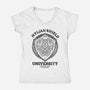 Heroes Shield-Womens-V-Neck-Tee-fanfreak1