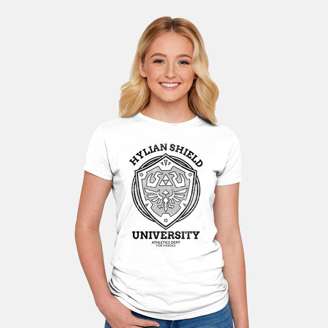 Heroes Shield-Womens-Fitted-Tee-fanfreak1