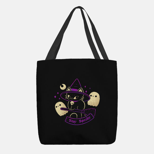 Witch Cat Stay Spooky-None-Basic Tote-Bag-xMorfina