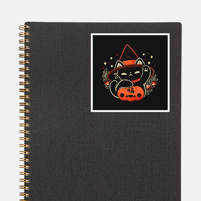 Halloween Maneki Neko-None-Glossy-Sticker-xMorfina