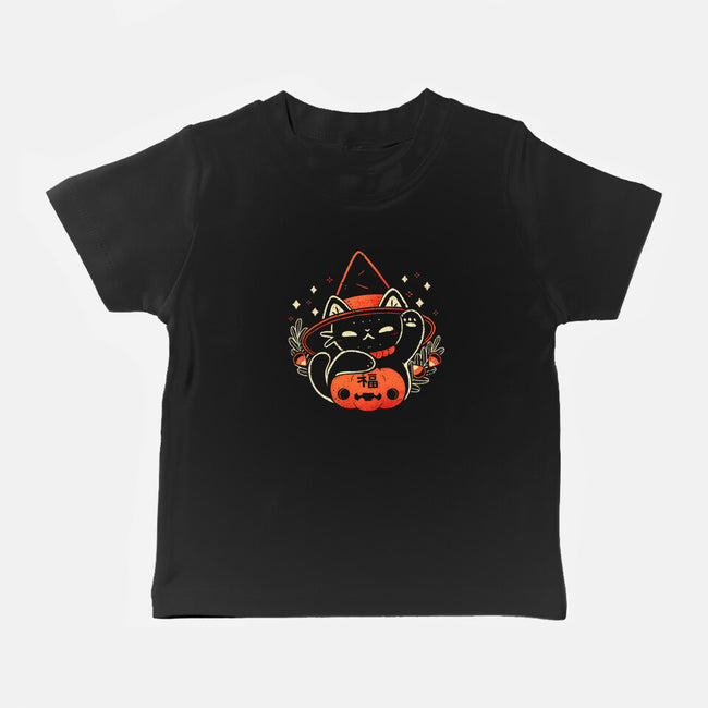 Halloween Maneki Neko-Baby-Basic-Tee-xMorfina