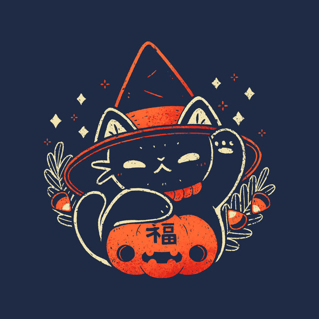 Halloween Maneki Neko-Unisex-Basic-Tee-xMorfina