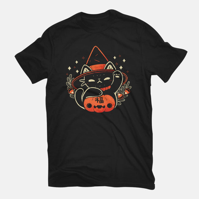 Halloween Maneki Neko-Mens-Heavyweight-Tee-xMorfina