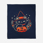 Halloween Maneki Neko-None-Fleece-Blanket-xMorfina