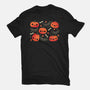 Cute Smiling Pumpkins-Mens-Basic-Tee-xMorfina