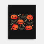 Cute Smiling Pumpkins-None-Stretched-Canvas-xMorfina