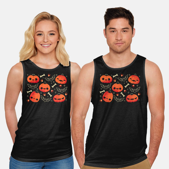 Cute Smiling Pumpkins-Unisex-Basic-Tank-xMorfina