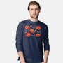 Cute Smiling Pumpkins-Mens-Long Sleeved-Tee-xMorfina