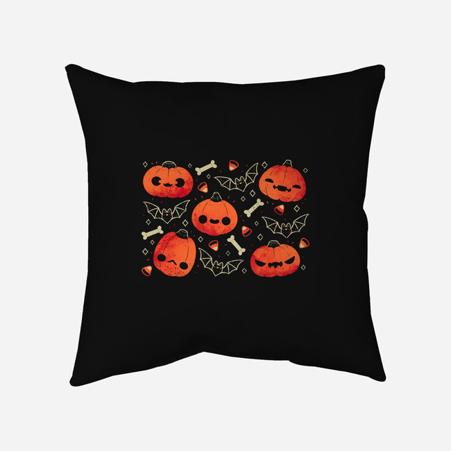 Cute Smiling Pumpkins-None-Removable Cover-Throw Pillow-xMorfina