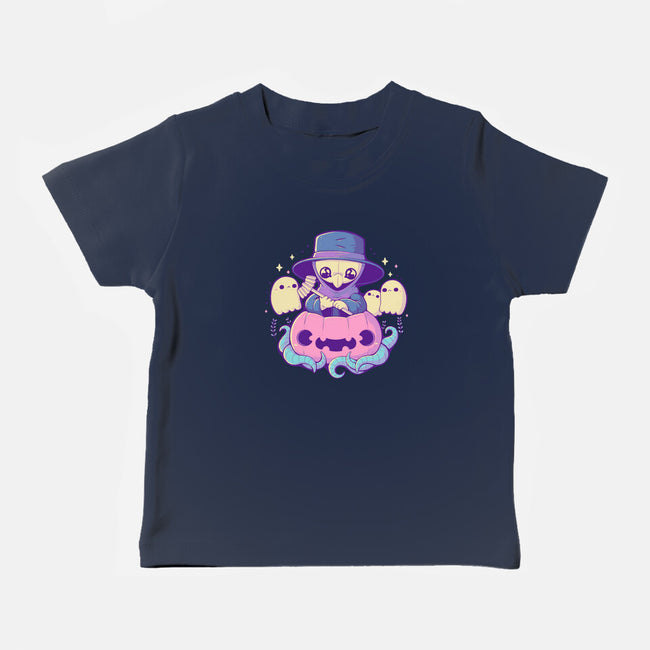 Cute Plague Doctor Pumpkin-Baby-Basic-Tee-xMorfina