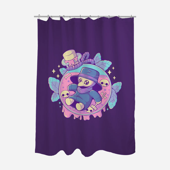 Cute Plague Doctor In Jar-None-Polyester-Shower Curtain-xMorfina