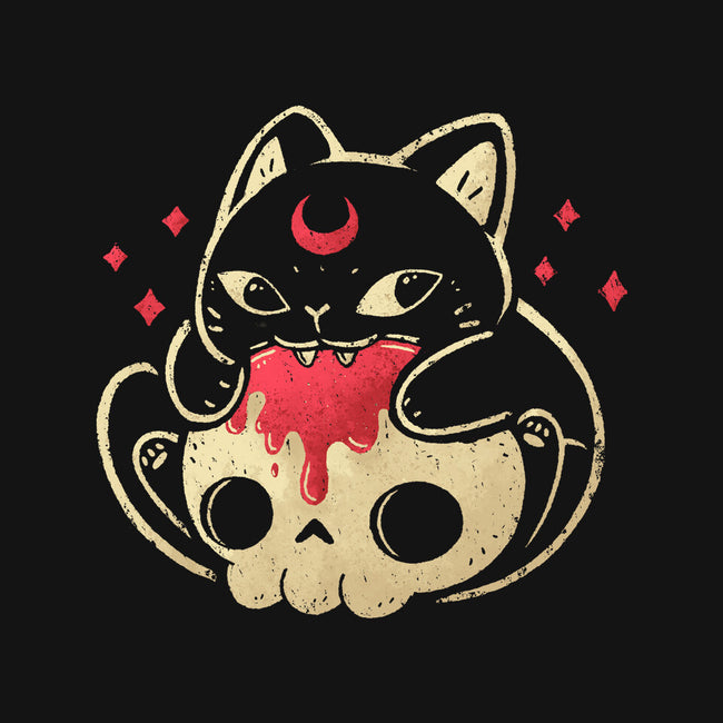 Creepy Black Cat-None-Glossy-Sticker-xMorfina