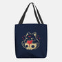 Creepy Black Cat-None-Basic Tote-Bag-xMorfina