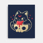 Creepy Black Cat-None-Stretched-Canvas-xMorfina