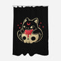 Creepy Black Cat-None-Polyester-Shower Curtain-xMorfina