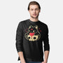 Creepy Black Cat-Mens-Long Sleeved-Tee-xMorfina