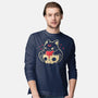 Creepy Black Cat-Mens-Long Sleeved-Tee-xMorfina