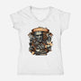 The Mummy Rises Again-Womens-V-Neck-Tee-glitchygorilla