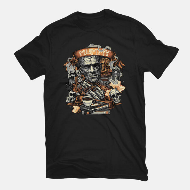 The Mummy Rises Again-Womens-Basic-Tee-glitchygorilla