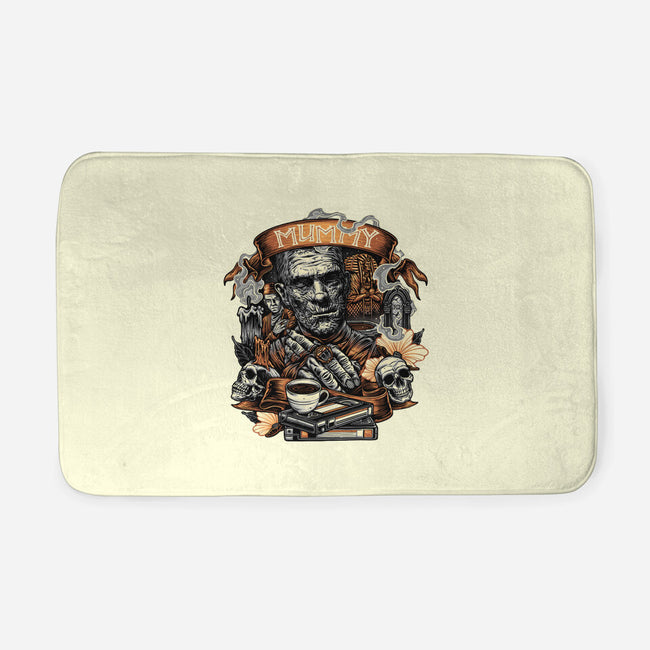 The Mummy Rises Again-None-Memory Foam-Bath Mat-glitchygorilla