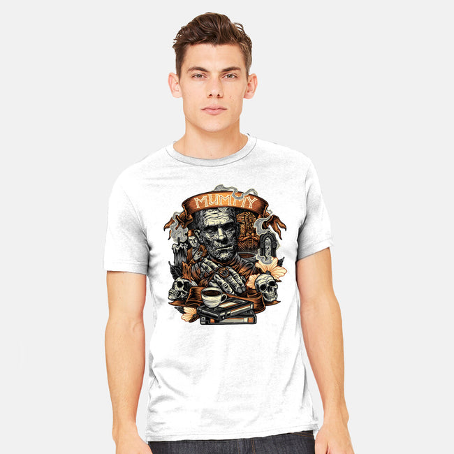 The Mummy Rises Again-Mens-Heavyweight-Tee-glitchygorilla