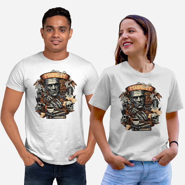 The Mummy Rises Again-Unisex-Basic-Tee-glitchygorilla