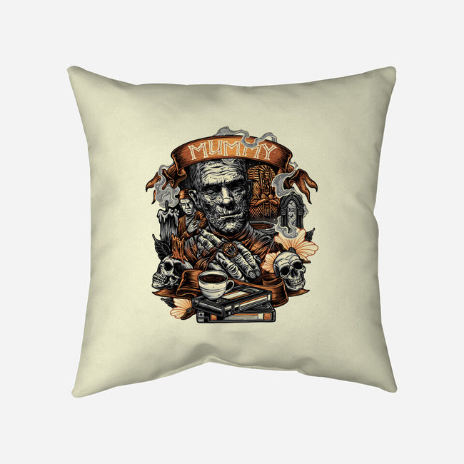 The Mummy Rises Again-None-Removable Cover w Insert-Throw Pillow-glitchygorilla