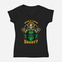 Doom Daddy Comic Villain-Womens-V-Neck-Tee-Studio Mootant