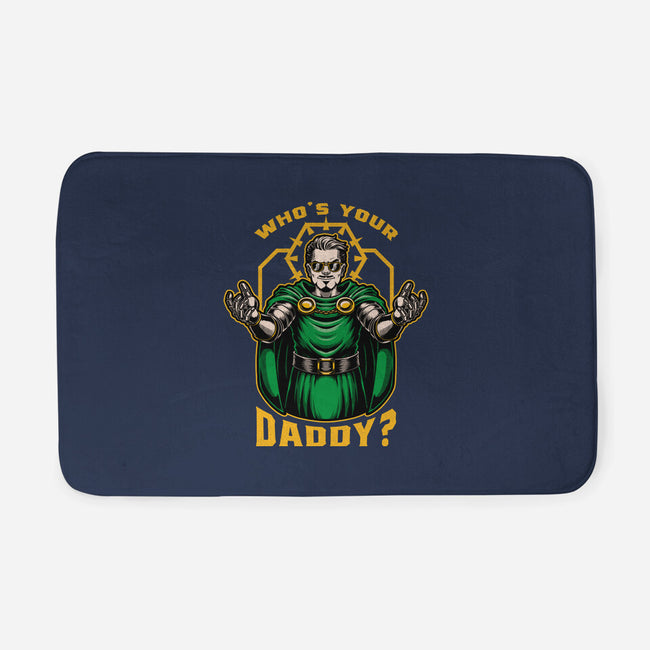 Doom Daddy Comic Villain-None-Memory Foam-Bath Mat-Studio Mootant