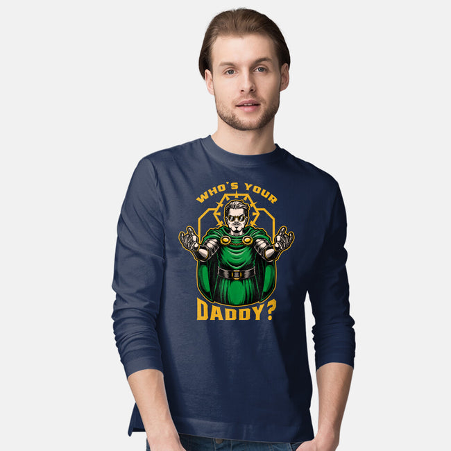 Doom Daddy Comic Villain-Mens-Long Sleeved-Tee-Studio Mootant