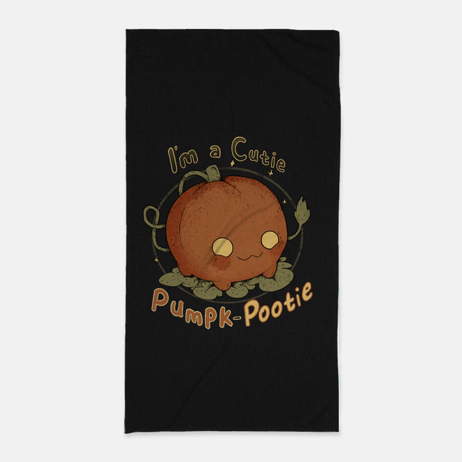 Cutie Pumpk-Pootie-None-Beach-Towel-Ewel