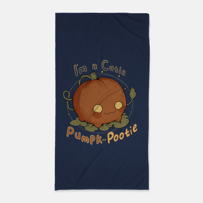 Cutie Pumpk-Pootie-None-Beach-Towel-Ewel