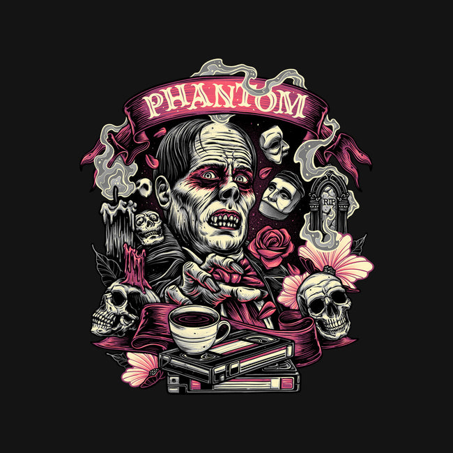 Many Faces Of The Phantom-Womens-V-Neck-Tee-glitchygorilla