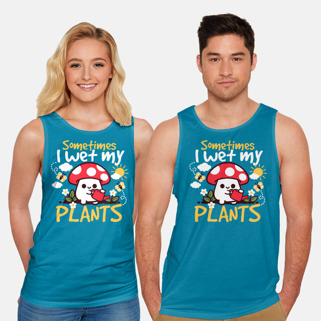 Sometimes I Wet My Plants-Unisex-Basic-Tank-NemiMakeit