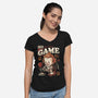 Underground Game-Womens-V-Neck-Tee-eduely